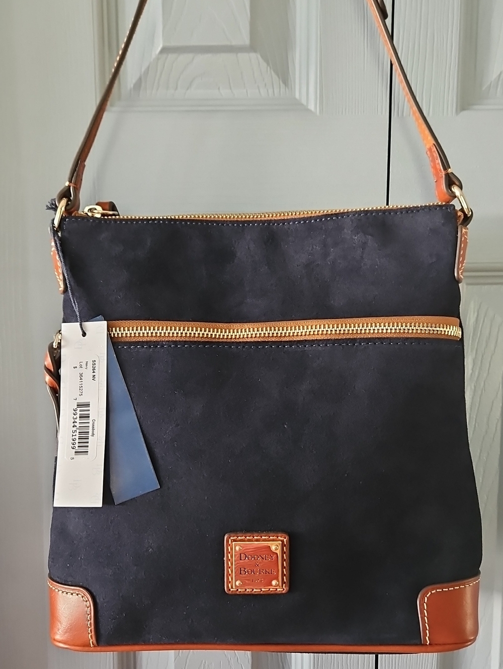 Dooney & Bourke Navy Suede Leather Crossbody